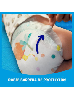 Dodot Bebé Seco Talla 3+ (7-11 kg) – Pack Ahorro Mensual 132 Pañales – Extra Absorción, Barrera Stop Fugas,