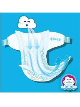 Dodot Bebé Seco Talla 4+ 9-14 kg, Pack Ahorro Mensual 124 Pañales, Extra Absorción, Barrera Stop Fugas y Protección Nocturna