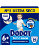 Dodot Bebé Seco Talla 6+ 14-20 kg, 96 Pañales, Ultra Seco, Barrera Stop Fugas, Protección Nocturna y Ajuste Cómodo