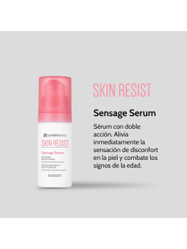 Cantabria Labs Skin Resist Sensage Serum Antiedad, Sérum Facial Retexturizante para Piel Sensible y Reactiva, Aquammunist