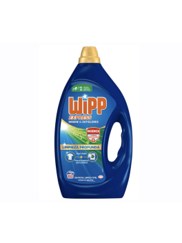 Wipp Express Higiene y Antiolores Detergente Líquido Lavadora 55 Lavados, Limpieza Profunda y Frescor Duradero
