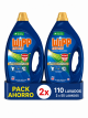 Wipp Express Higiene y Antiolores Detergente Líquido Pack 2 x 55 Lavados (110 Lavados), Limpieza Profunda