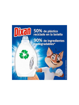 Dixan 4 en 1 Detergente Líquido, Pack Ahorro 4 x 55 Lavados, 220 Lavados, Limpieza, Frescor, Luminosidad y Sostenibilidad