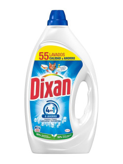 Pack Dixan 4 en 1 + Dixan Total 4+1 Detergente Líquido, 103 Lavados, Limpieza, Frescor, Luminosidad y Ahorro