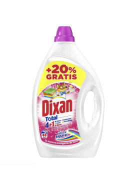Pack Dixan 4 en 1 + Dixan Total 4+1 Detergente Líquido, 103 Lavados, Limpieza, Frescor, Luminosidad y Ahorro