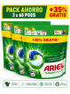 Ariel Todo en 1 PODS Original ( 3x60 )  Cápsulas Lavadora. Elimina Manchas y Olores, Rápida en Frío