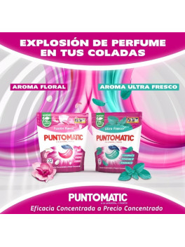 Puntomatic Cápsulas Detergente Lavadora Ultra Frescor – Pack Ahorro 180 Lavados (6 x 30 Cápsulas) | Para Ropa Blanca y de Color