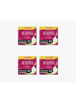 80 compresas Ausonia Ultrafina Menstrual Noche Extra