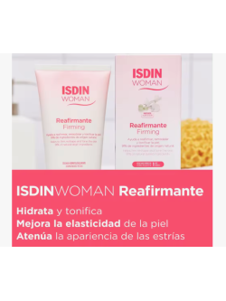 Pack de 2 unidades Crema Reafirmante WOMAN Isdin de 200ml con Aceite de Rosa Mosqueta