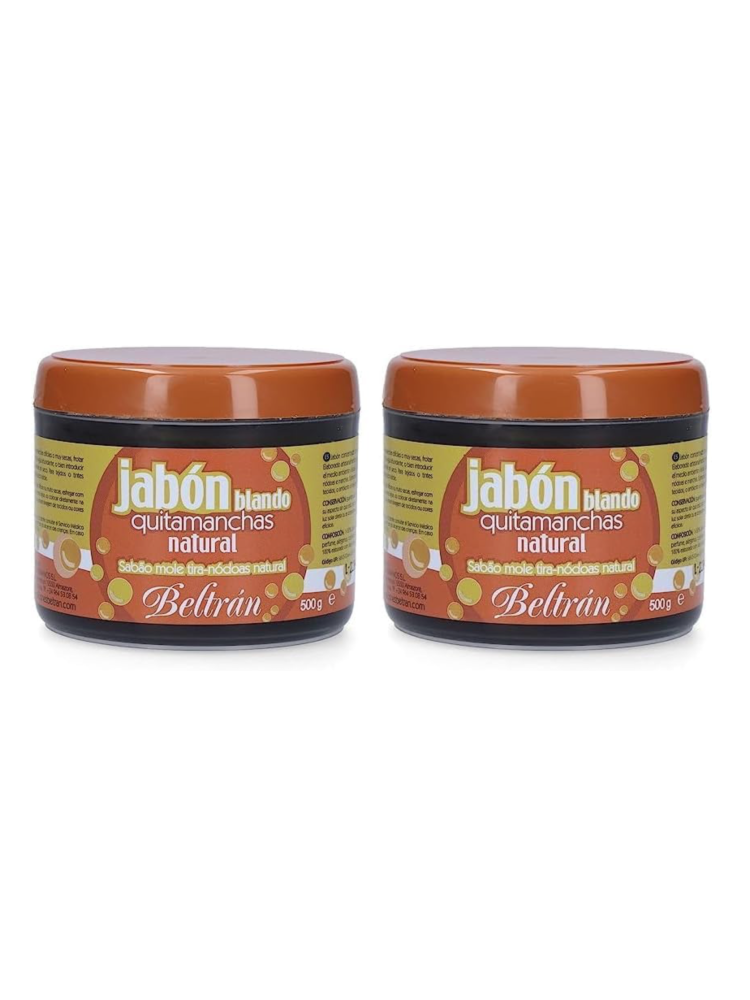 QUITAMANCHAS BELTRAN JABÓN PASTA NATURAL 500g BELTRAN (Paquete de 2)