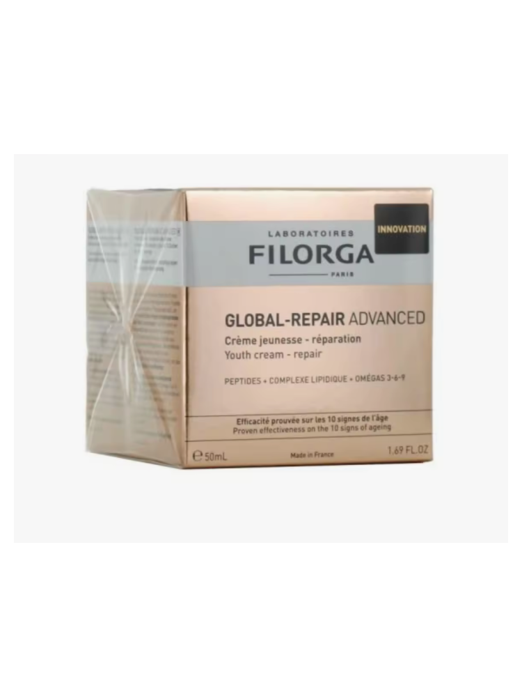 Crema Reparadora Facial Filorga GLOBAL-REPAIR ADVANCED - 50ml, para pieles dañadas, rejuvenece y nutre la piel
