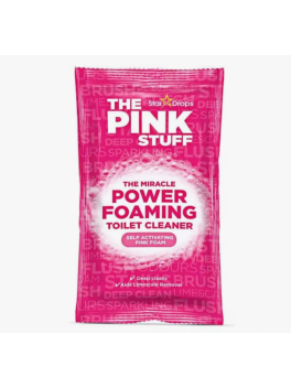 Pack 3 sobres x 100 gramos Polvo activo limpiador espumoso para inodoros Pink Stuff The Miracle Foaming Toilet Cleaner