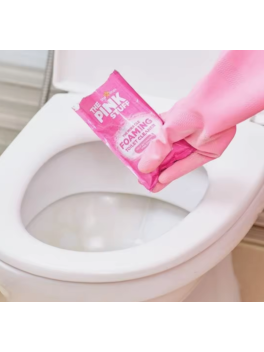 Pack 6 sobres x 100gramos Polvo activo limpiador espumoso para inodoros Pink Stuff The Miracle Foaming Toilet Cleaner