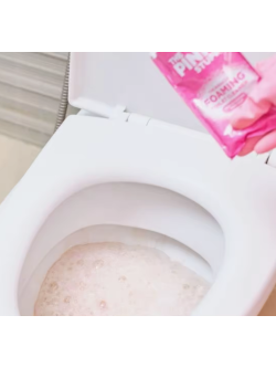 Pack 6 sobres x 100gramos Polvo activo limpiador espumoso para inodoros Pink Stuff The Miracle Foaming Toilet Cleaner
