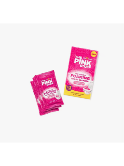 Pack 9 sobres x 100gramos Polvo activo limpiador espumoso para inodoros Pink Stuff The Miracle Foaming Toilet Cleaner