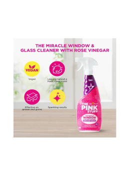 Pack 3 uds - Limpiacristales The Pink Stuff  (750 ml) + Pasta Limpiadora Pink Stuff 850gr