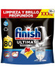 Finish Powerball Ultimate Infinity Shine pastillas lavavajillas quitagrasas protección cristal aroma limón 80 Pastillas