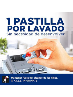 Finish Powerball Quantum All in 1 Pastillas para el lavavajillas todo en 1, limpieza profunda y brillo superior, 90 pastillas