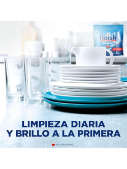 Finish Powerball Power All in 1 Pastillas para el lavavajillas todo en 1 - Pack ahorro 104 pastillas