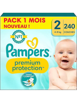 Pampers Premium - Protección de tamaño 2, capas X240, 4 kg – 8 kg