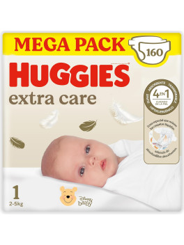 Huggies Extra Care Pañales para Recién Nacido con diseños Disney Talla 1
