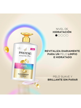 Pantene Pro-V Hydra Revitaliza Champú 1000ml para Pelo Normal y Seco. Nutre y Protege los Enlaces.