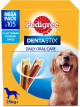 Pedigree Dentastix - Snack para la higiene Oral (Perro Grande +25 kg), 15 Paquetes de 7 Unidades