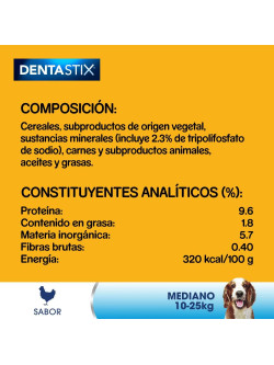 PEDIGREE Snack Dental para Perros Mediano, Sabor Pollo, 112 Unidades (Paquete de 1)