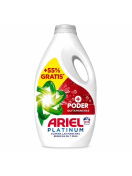 Ariel Detergente Líquido Quitamanchas 50 Lavados , Elimina Manchas Difíciles y Olores, Limpieza Profunda