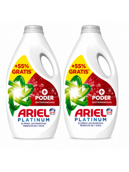 Ariel Detergente Líquido Quitamanchas 100 Lavados , Elimina Manchas Difíciles y Olores, Limpieza Profunda