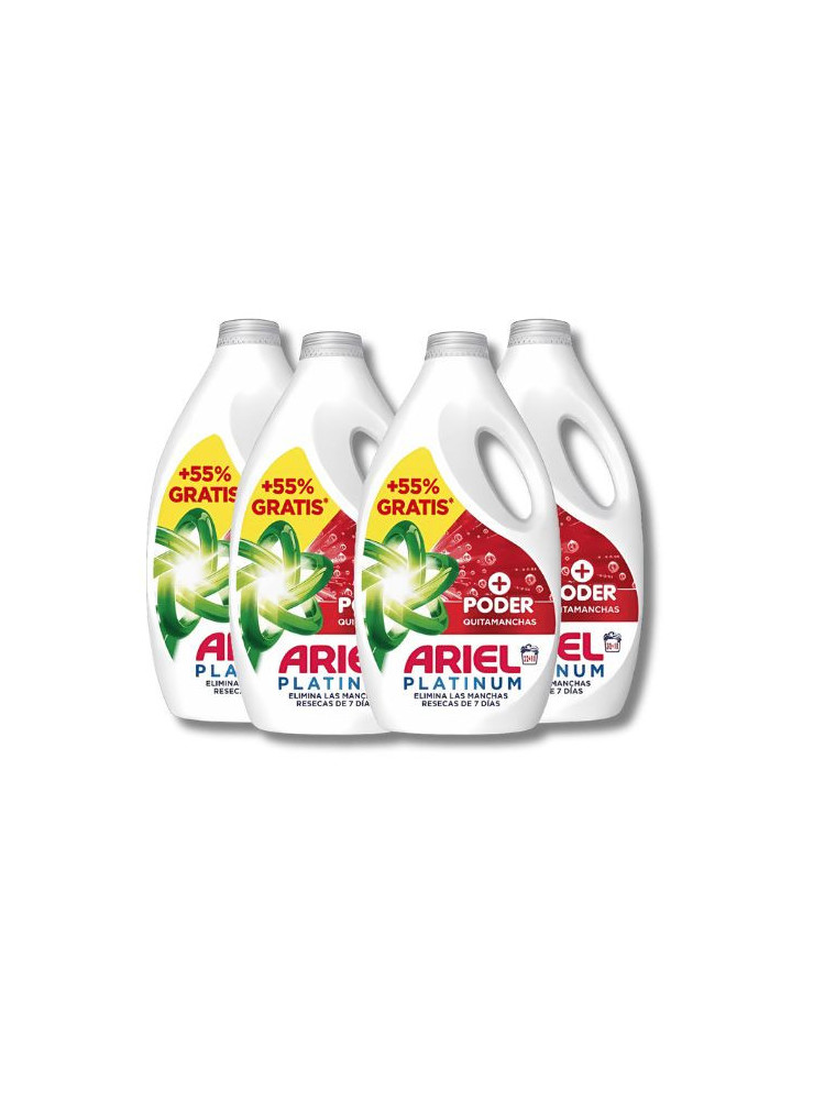 Ariel Detergente Líquido Quitamanchas 200 Lavados , Elimina Manchas Difíciles y Olores, Limpieza Profunda