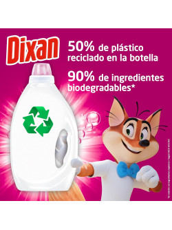 Dixan Total 4+1 Detergente Líquido Lavadora 48 Lavados, Ropa Blanca y Color, Limpieza y Frescor Duradero