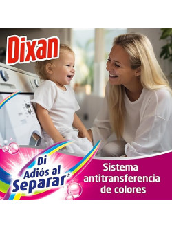 Dixan Total 4+1 Detergente Líquido Lavadora 48 Lavados, Ropa Blanca y Color, Limpieza y Frescor Duradero