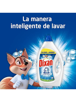 Dixan 4 en 1 Detergente Líquido Lavadora Pack 2 x 55 Lavados (110 Lavados), Ropa Blanca y Color, Frescor