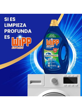 Wipp Express Higiene y Antiolores Detergente Líquido Pack 2 x 60 Lavados (120 Lavados), Limpieza Profunda