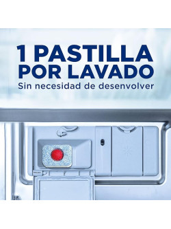 Pack 2 Bolsas Finish Powerball Power All in 1 XL 124 Pastillas Lavavajillas, Limpieza Diaria y Brillo Cristal
