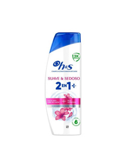 Head & Shoulders Suave y Sedoso 2 en 1 Plus Champú y Acondicionador Anticaspa, Cabello Hidratado y Brillante