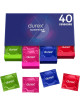 Durex Surprise Me Pack Variado 40 Preservativos, Feeling, Essential, Pleasure Me y Tickle Me, Surtido Mixto