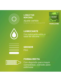 Durex Surprise Me Pack Variado 40 Preservativos, Feeling, Essential, Pleasure Me y Tickle Me, Surtido Mixto