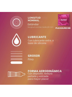 Durex Surprise Me Pack Variado 40 Preservativos, Feeling, Essential, Pleasure Me y Tickle Me, Surtido Mixto
