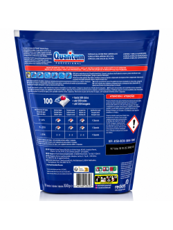 Finish Quantum Professional Cápsulas Lavavajillas 200 Unidades, Limpieza y Brillo Profesional, Disolución Rápida