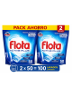 Flota Active Plus Classic Pastillas Lavavajillas 100 Lavados, Film Hidrosoluble, Poder Desengrasante y Brillo